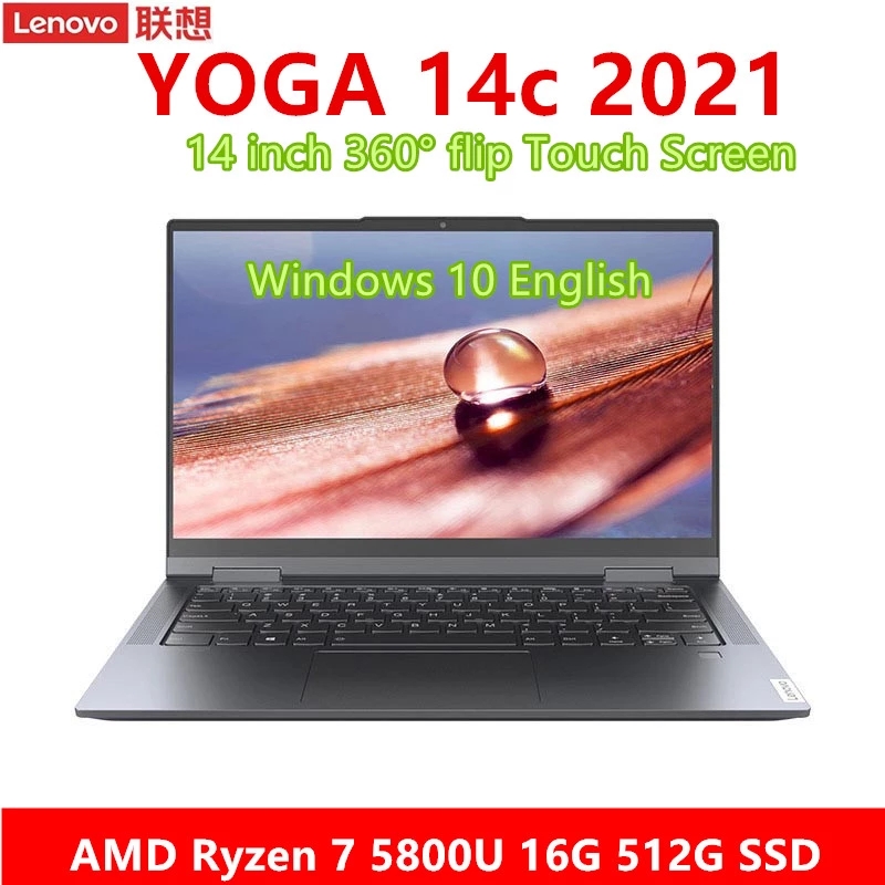 lenovo YOGA 14c 2021 laptop Ryzen 7 5800U 16GB RAM 512GB SSD 14 inch FHD IPS screen Notebook computer Ultrabook