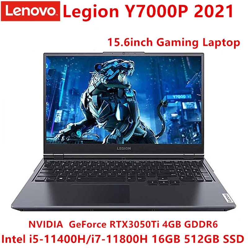Lenovo Legion Y7000P 2021 Gaming Laptop 11th Intel 11400H/11800H RTX3050Ti 16G RAM 512G SSD 165Hz 15.6inch Notebook