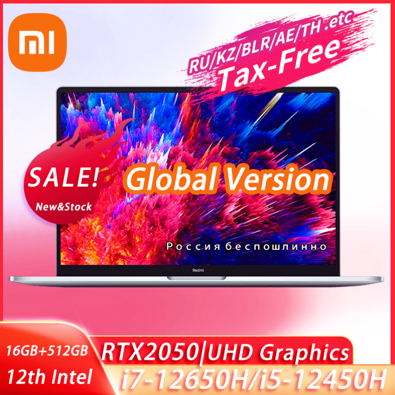 2022 Xiaomi RedmiBook Pro 15 Laptop i7-12650H/i5-12500H RTX 2050/Intel UHD/Iris Xe GPU 16GB+512GB 3.2K 90Hz 15.6'' Notebook PC