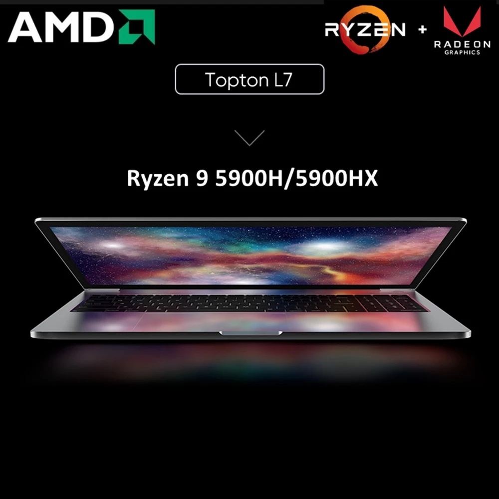 15.6 Inch AMD Gaming Laptop IPS Ryzen 9 5900HX 5900H NVMe Fingerprint Notebook Ultrabook Windows 11 Portable Netbook PC 2*Type-C
