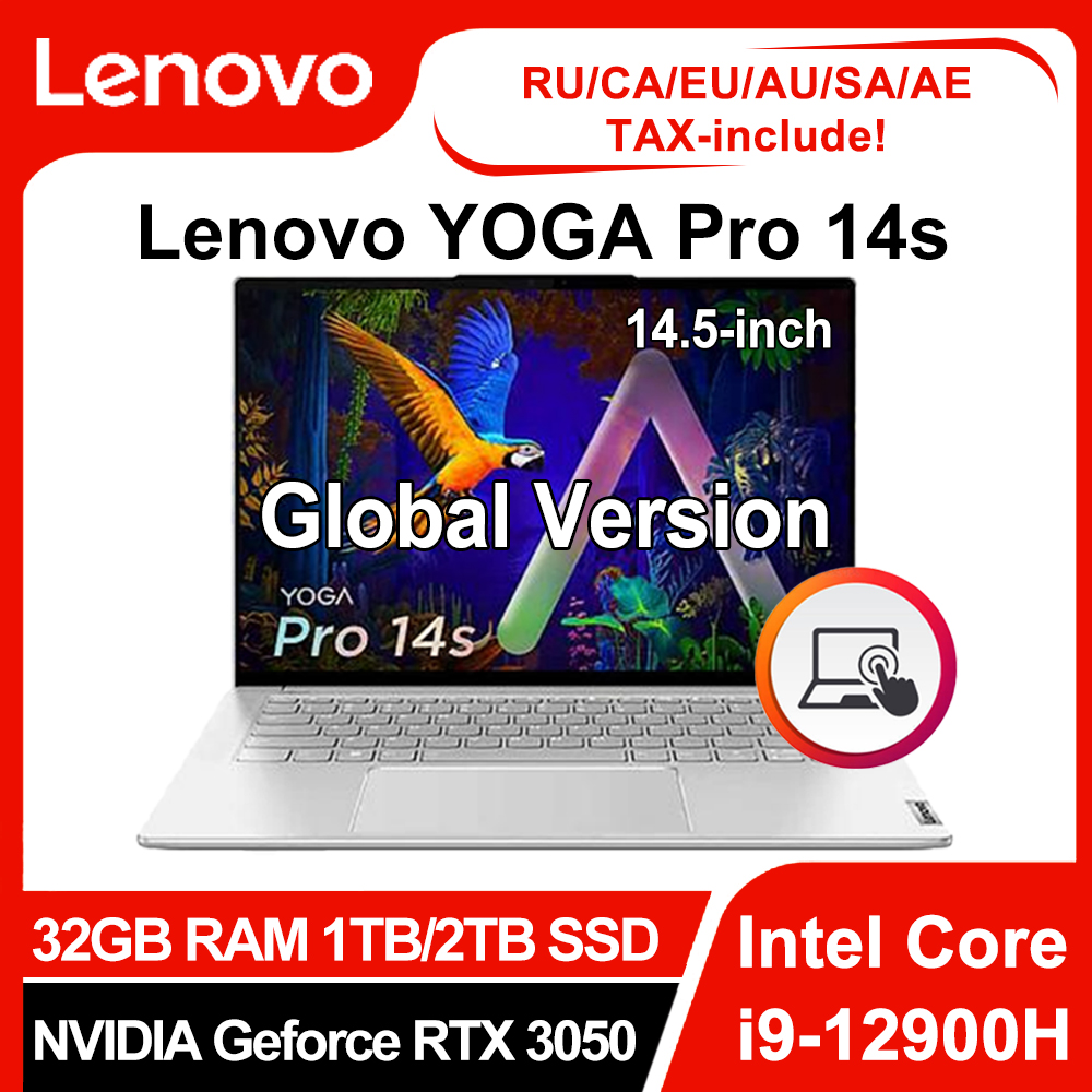 Lenovo YOGA Pro 14s Laptop 2022 i9-12900H 14.5inch 32GB RAM 1T/2T SSD NVIDIA Geforce RTX 3050 3K 120Hz High Performance Notebook