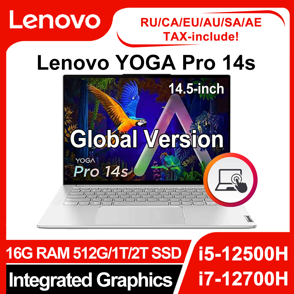 Lenovo YOGA Pro 14s Laptop 2022 i5-12500H/i7-12700H 14.5inch 16GB RAM 512GB/1T/2T SSD Integrated Graphics/RTX 3050 120Hz Slim PC