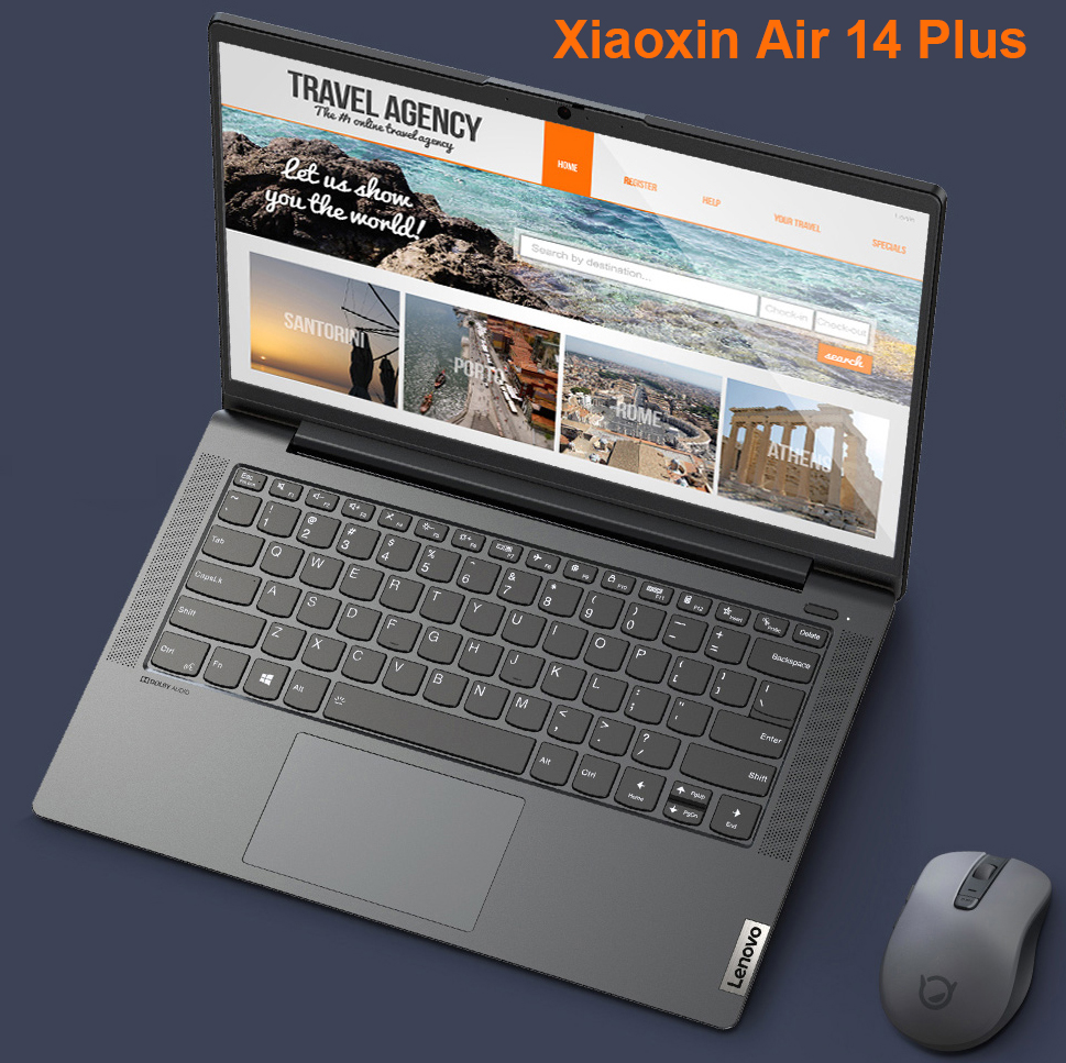 Classic Laptop PC Lenovo Xiaoxin Air 14 Plus With AMD R7-5800U 7nm CPU i5-1155G7 MX450 2G Dual Channel RAM Windows 11 Pro 120Hz