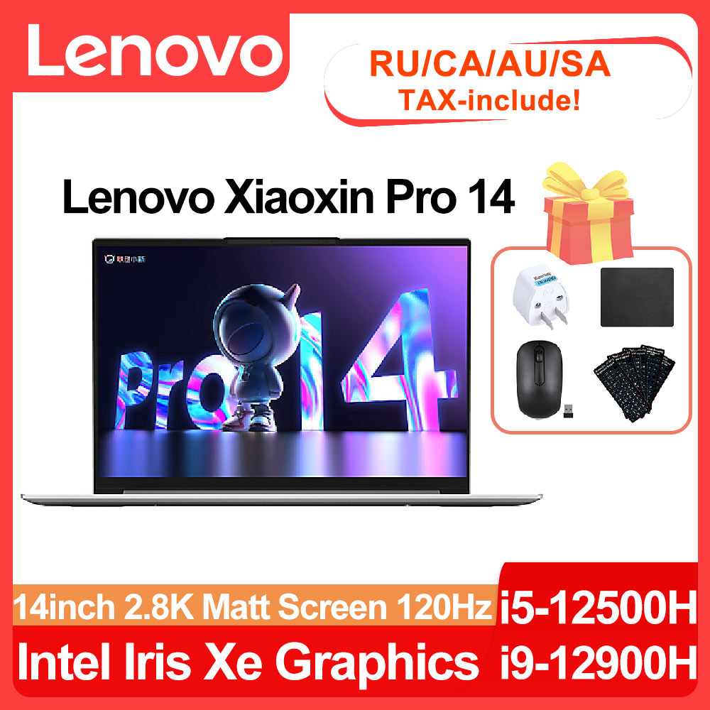 Lenovo Xiaoxin Pro 14 Laptop i5-12500H/i9-12900H Intel Iris Xe Graphics 2.8K 120Hz High Refresh Rate Face Recognition Notebook