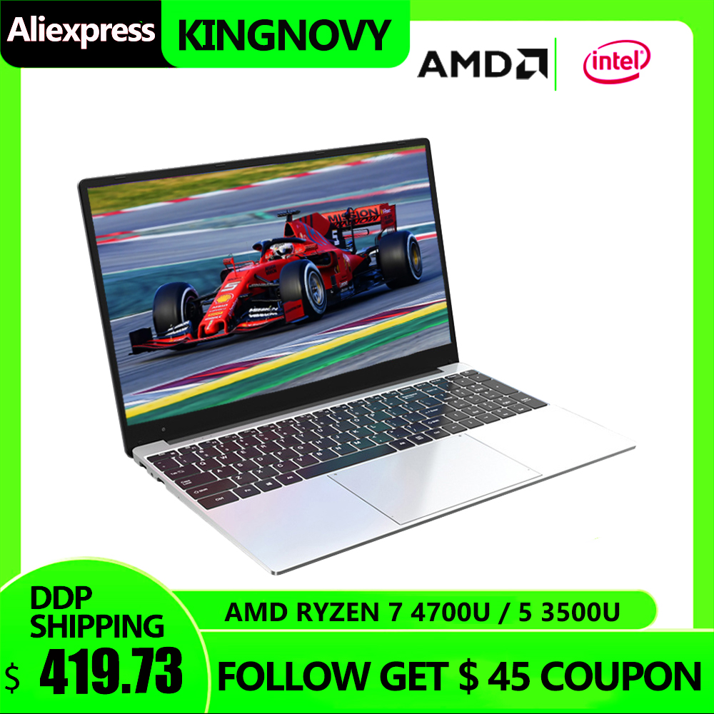 2022 15.6'' Notebook Computer AMD Ryzen 7 4700U 3700U 1920x1080 FHD IPS Display Ultra Slim Laptop Computer 20GB RAM 1T SSD Win10