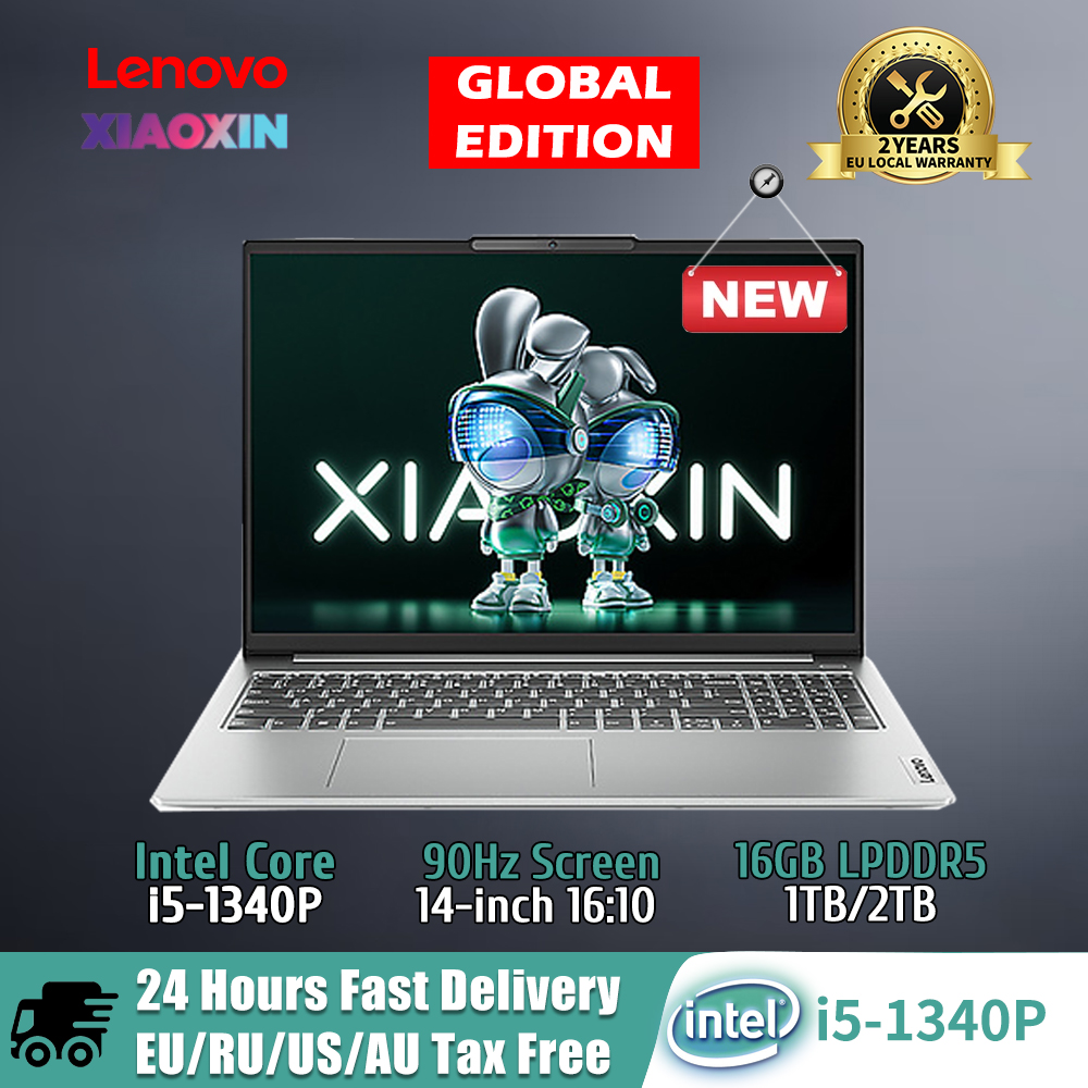 New Lenovo Xiaoxin 14 Laptop 13th Gen Intel i5-1340P 16GB RAM 512GB/1TB/2TB SSD 14-Inch Notebook Backlit Keyboard Computer PC