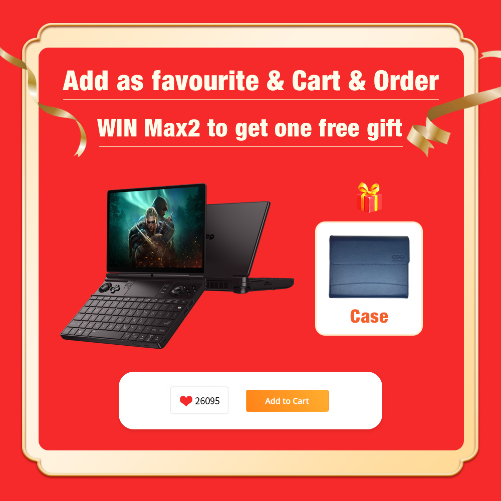 GPD WIN MAX 2 Handheld Gaming Mini Laptop PC Notebook Gamer AMD  Ryzen 7 6800U Processor Memory 32GB DDR5 1TB SSD Hard Disk