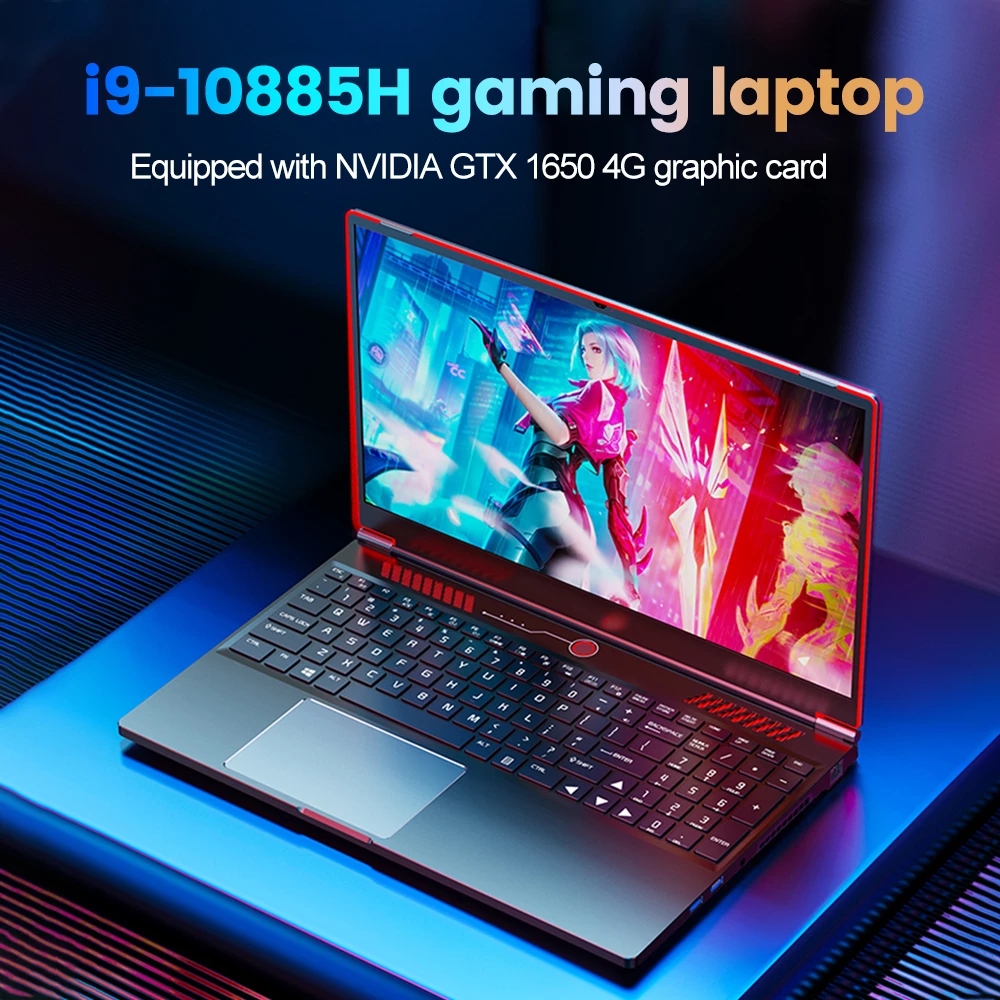 Topton Gaming Laptop Computer Intel Core i9 10880H i7 10750H GTX 1650 4G 16.1 Inch 144Hz IPS Screen Notebook PC Gamer Windows 11