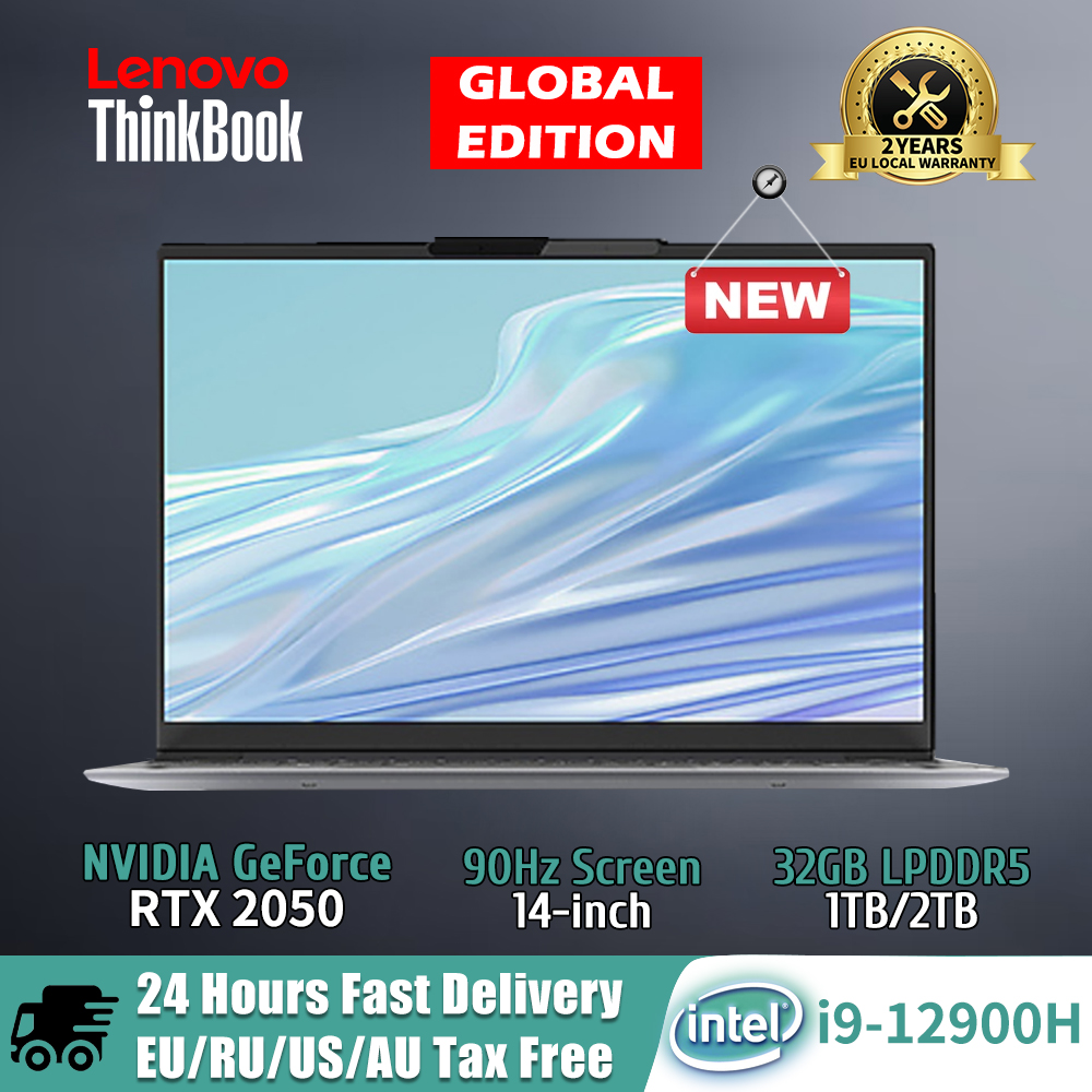 Lenovo ThinkBook 14+ 2022 Laptop 12th i9-12900H RTX2050 16GB 512GB 14-inch 2.8K 90Hz Refresh Rate Slim PC Windows 11Notebook