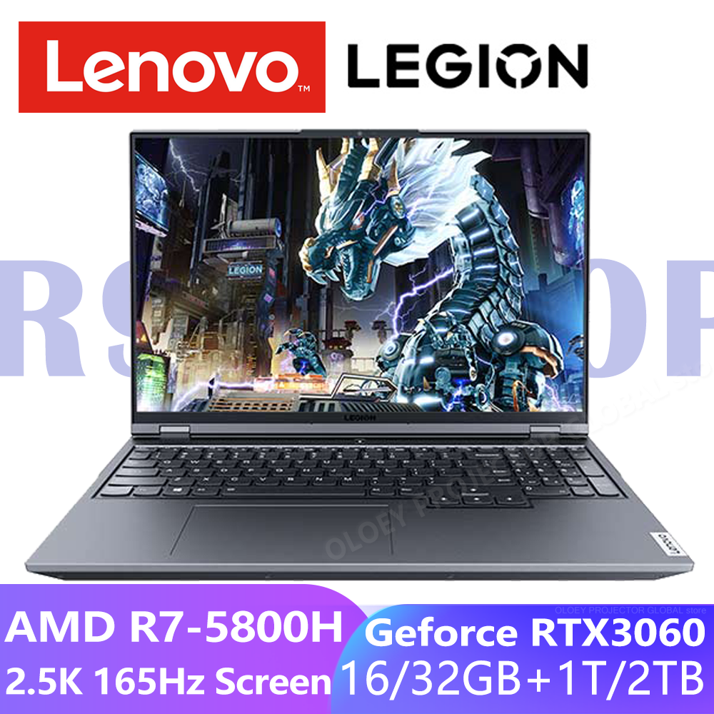 Lenovo Legion 5 Pro R9000P E-Sports Gaming Laptop R7-5800H GeForce RTX3070 8GB/3050Ti 4GB/3060 6GB 2.5K 165Hz Game Notebook PC