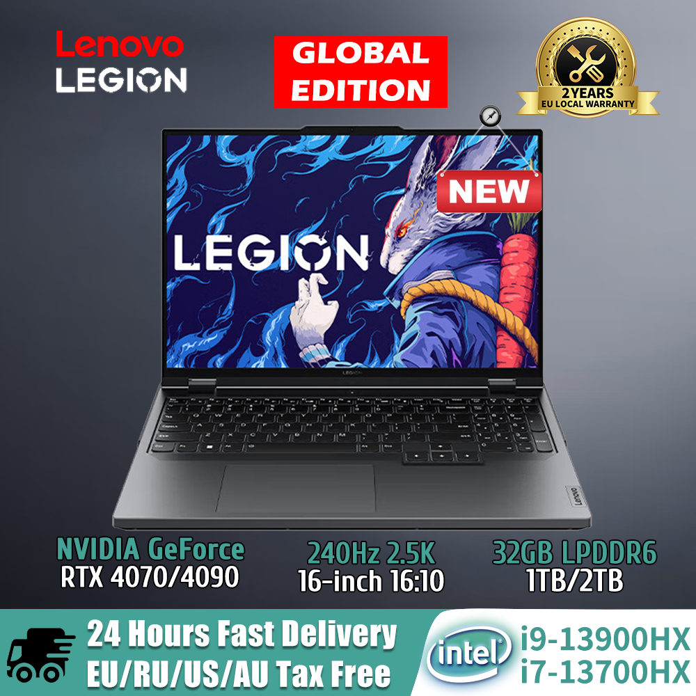 Lenovo Y9000P 2023 Gaming Laptop 13th i9-13900HX/i7-13700HX /16G/1T SSD/NVIDIA RTX 4090/4080/ 2.5K 240Hz 16inch Game Notebook PC