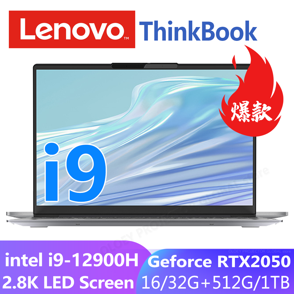 Lenovo ThinkBook 14+ 2022 Laptop Intel i9-12900H/i7-12700H/i5 RTX2050 16GB RAM 512G/1TB SSD 2.8K 90Hz Screen 14inch Notebook